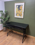 Black Metal 2 Drawer Desk (SKU141)