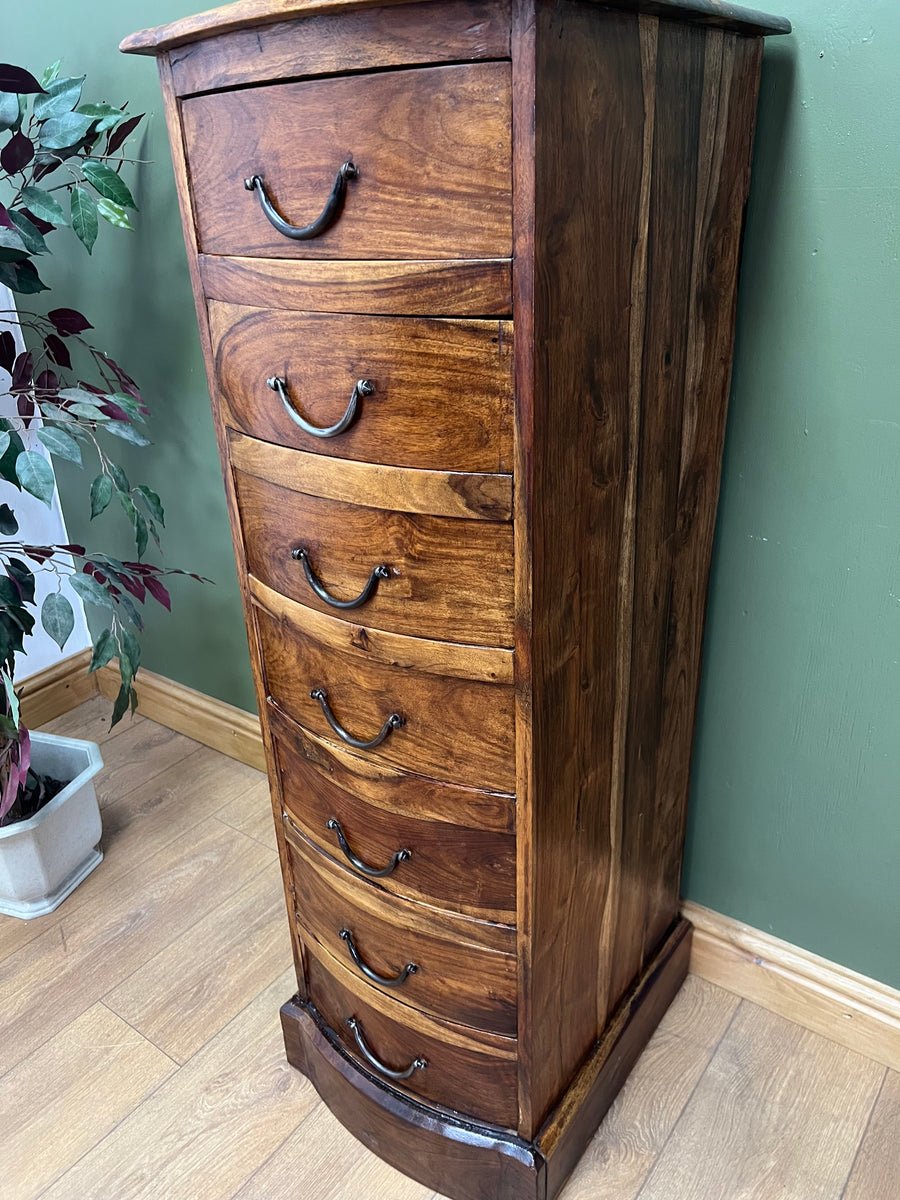 Vintage Tall Sheesham Chest of Drawers (SKU163)