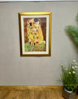 "The Kiss" Large Framed Print by Gustav Klimt (SKU392)