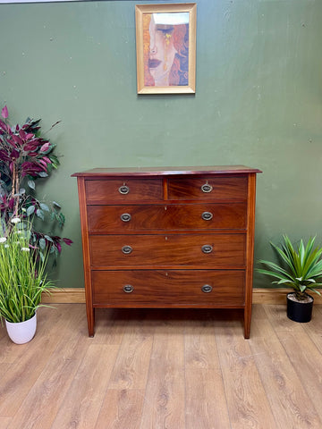 Antique Inlaid Large Chest of Drawers (SKU193)