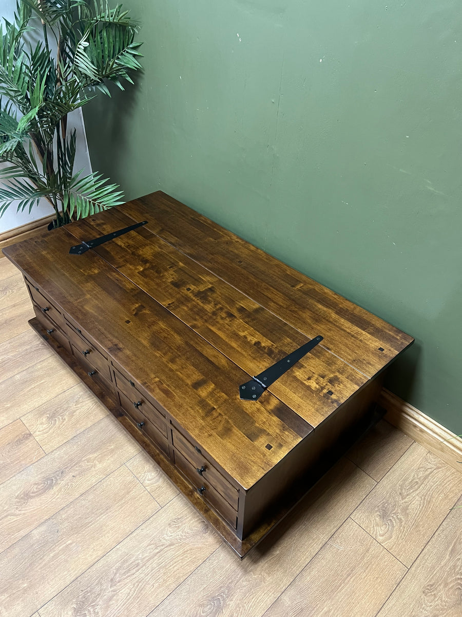 Laura Ashley 12 Drawer Garrat Chestnut Coffee Table (SKU91)