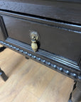 Antique Oak Ebonised Console Table (SKU224)