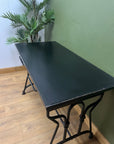 Black Metal 2 Drawer Desk (SKU141)