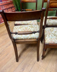 Set of 4 Late Regency Mahogany and Brass Inlaid Bar Backed Dining Chairs (SKU278)