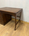 Antique Oak Small Pedestal Desk (SKU136)