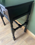 Antique Oak Ebonised Console Table (SKU224)