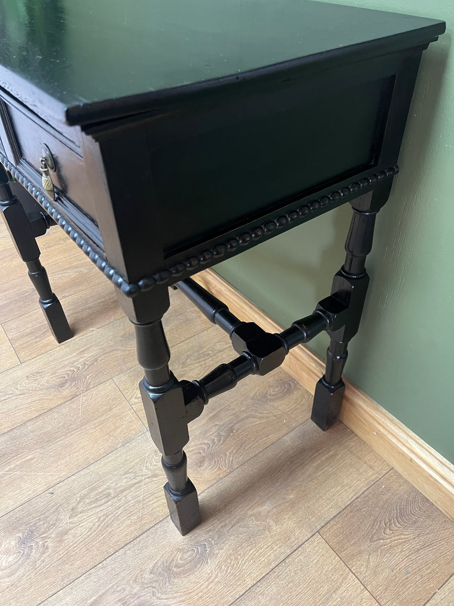 Antique Oak Ebonised Console Table (SKU224)