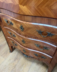 French Marquetry Inlaid Secretaire Marble Top (SKU248)