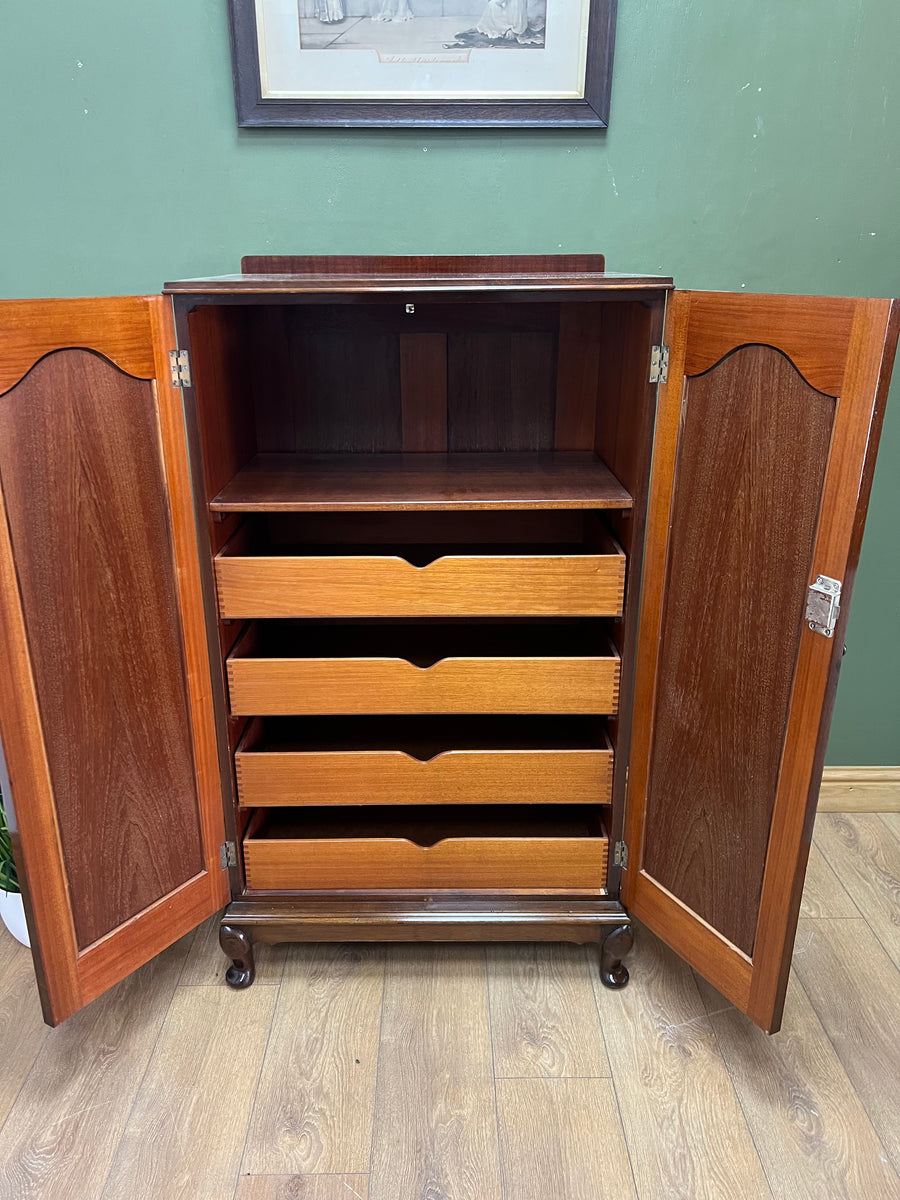 Vintage Wooden Tall Boy Chest (SKU179)