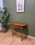 Vintage Reprodux Yew Wood Console Table (SKU229)