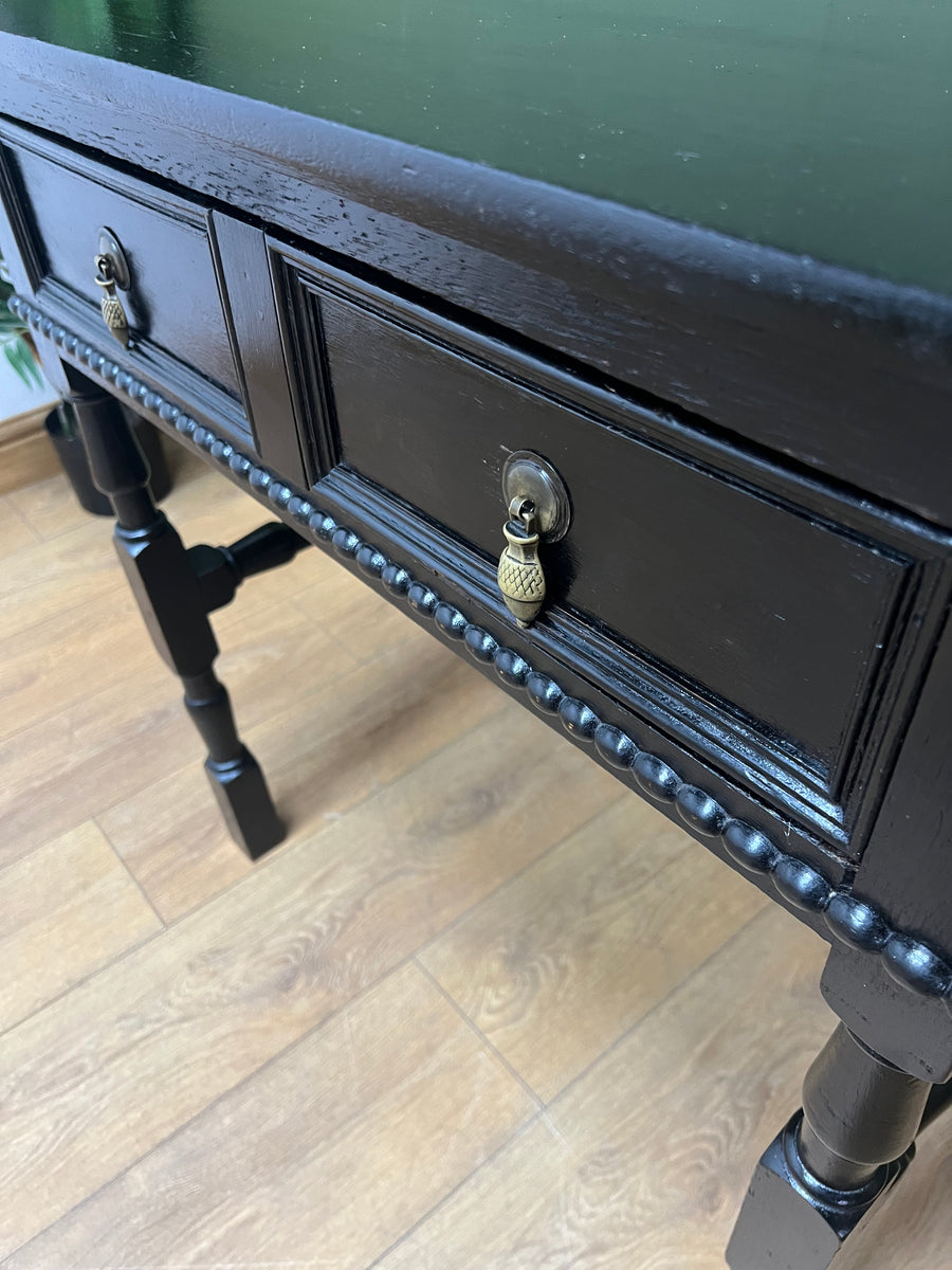 Antique Oak Ebonised Console Table (SKU224)