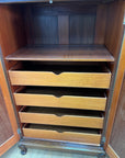 Vintage Wooden Tall Boy Chest (SKU179)