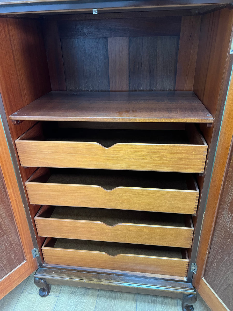 Vintage Wooden Tall Boy Chest (SKU179)