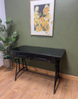 Black Metal 2 Drawer Desk (SKU141)