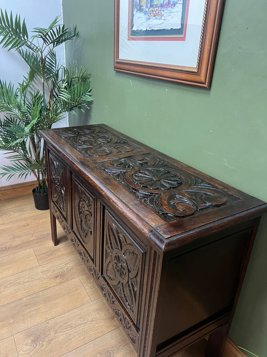 Antique Oak Blanket Chest (SKU161)