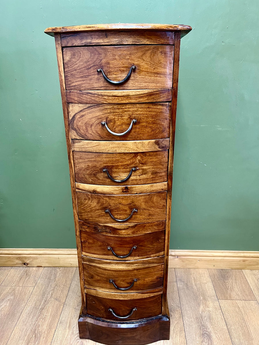 Vintage Tall Sheesham Chest of Drawers (SKU163)