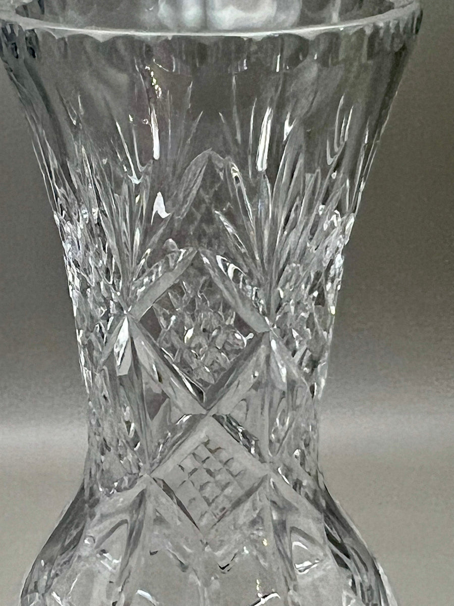 Vintage Crystal Vase 20cm  (SKU678)