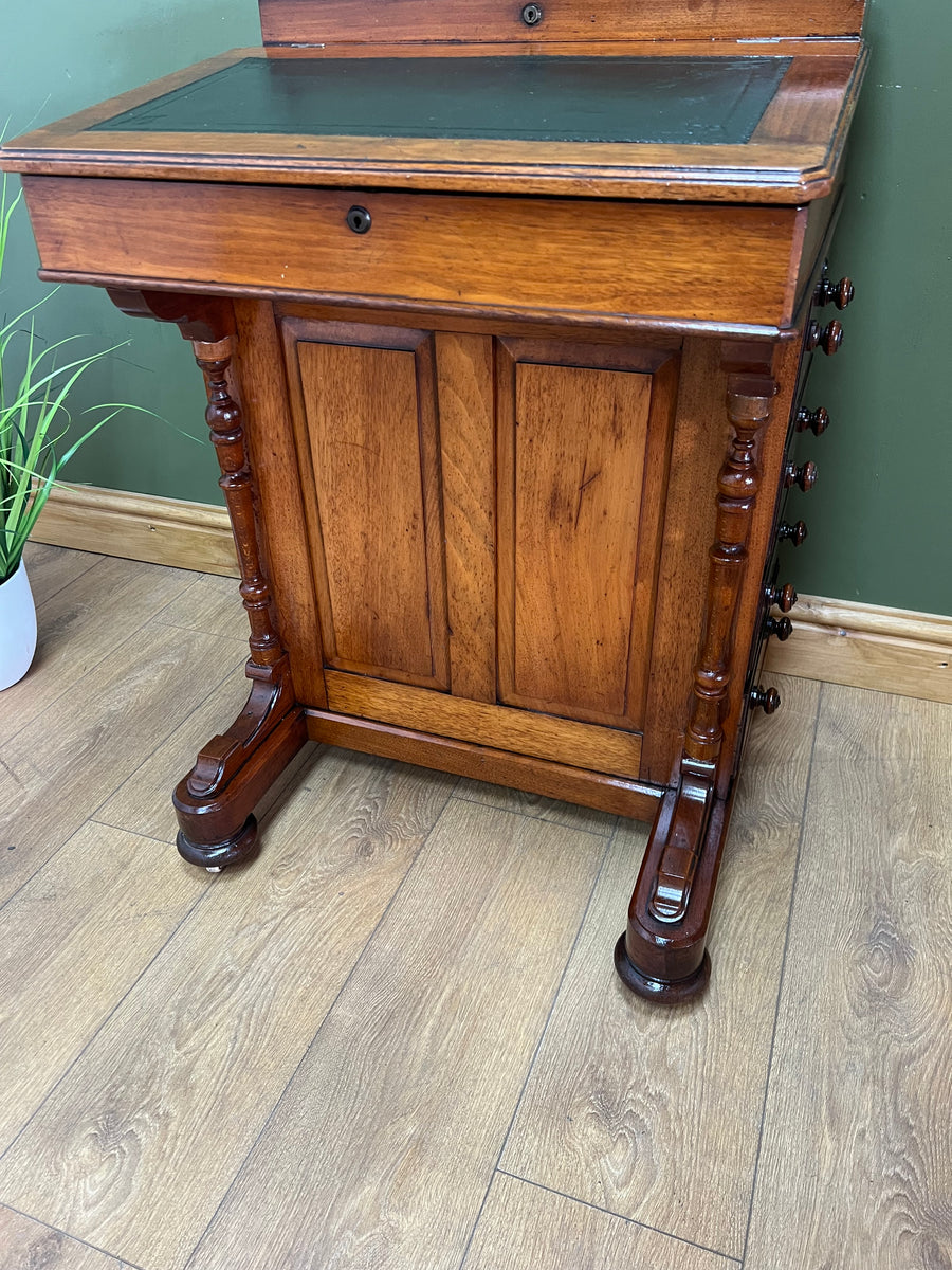 Antique Davenport Desk With Leather Top (SKU134)