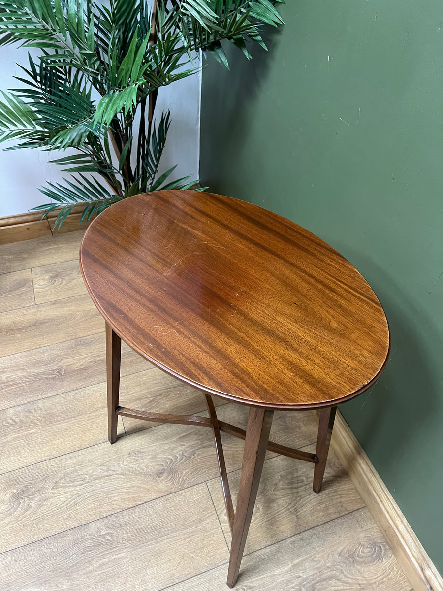 Edwardian Mahogany Oval Side Table (SKU92)