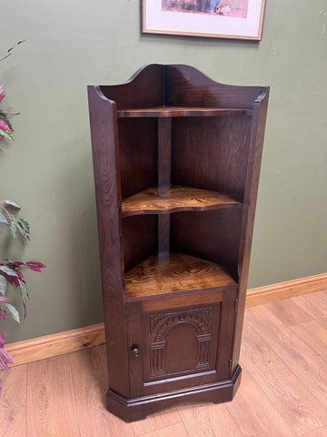 Vintage Oak Corner Unit Cabinet (SKU253)