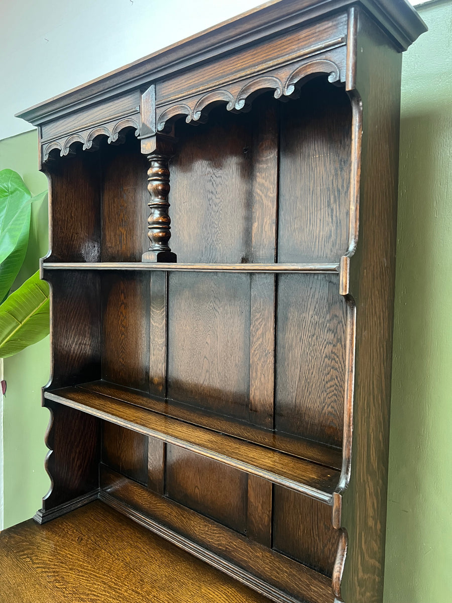 Antique Oak Barley Twist Dresser (SKU029)