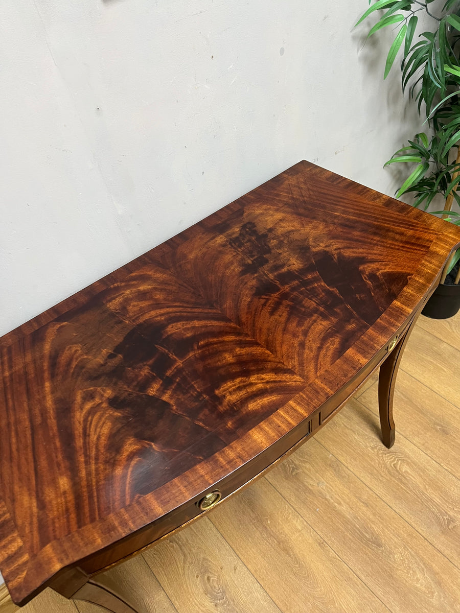 Vintage Bow Fronted Mahogany Console Table (SKU231)