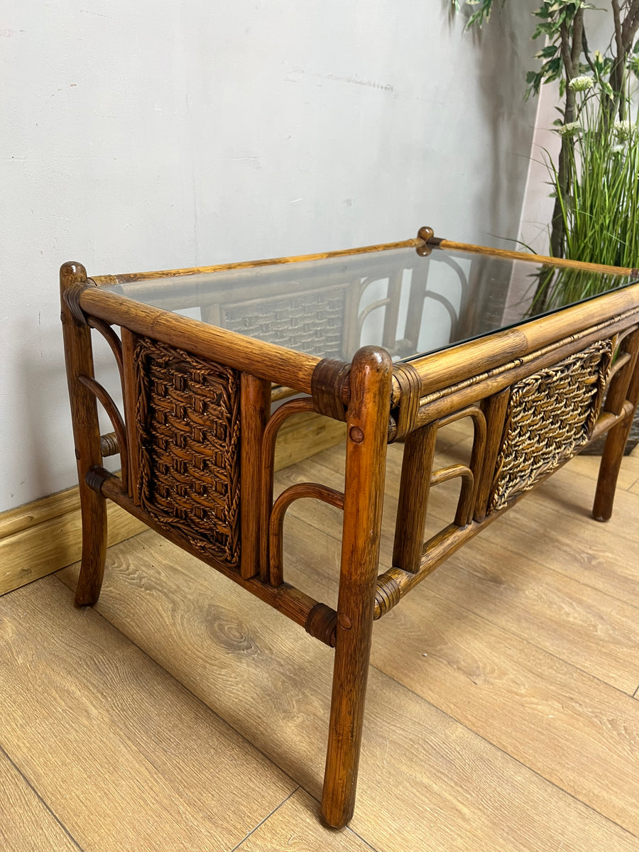 Vintage Bamboo Coffee Table (SKU103)