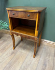 Vintage Bevan Funnell Scalloped lamp Table With Drawer (SKU66)