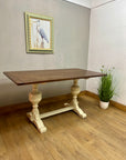 Vintage Dining Table Cream Base (SKU53)