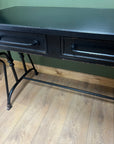 Black Metal 2 Drawer Desk (SKU141)