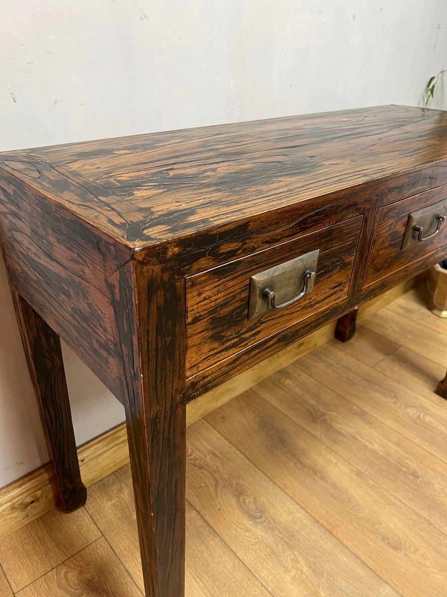 Vintage Wooden Console Table With 3 Drawers (SKU244)