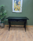 Black Metal 2 Drawer Desk (SKU141)