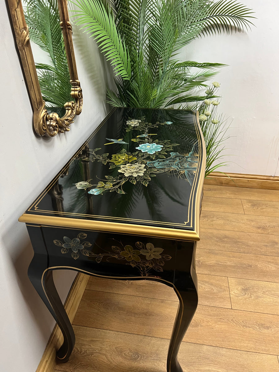 Vintage Oriental Lacquered Console Table (SKU87)