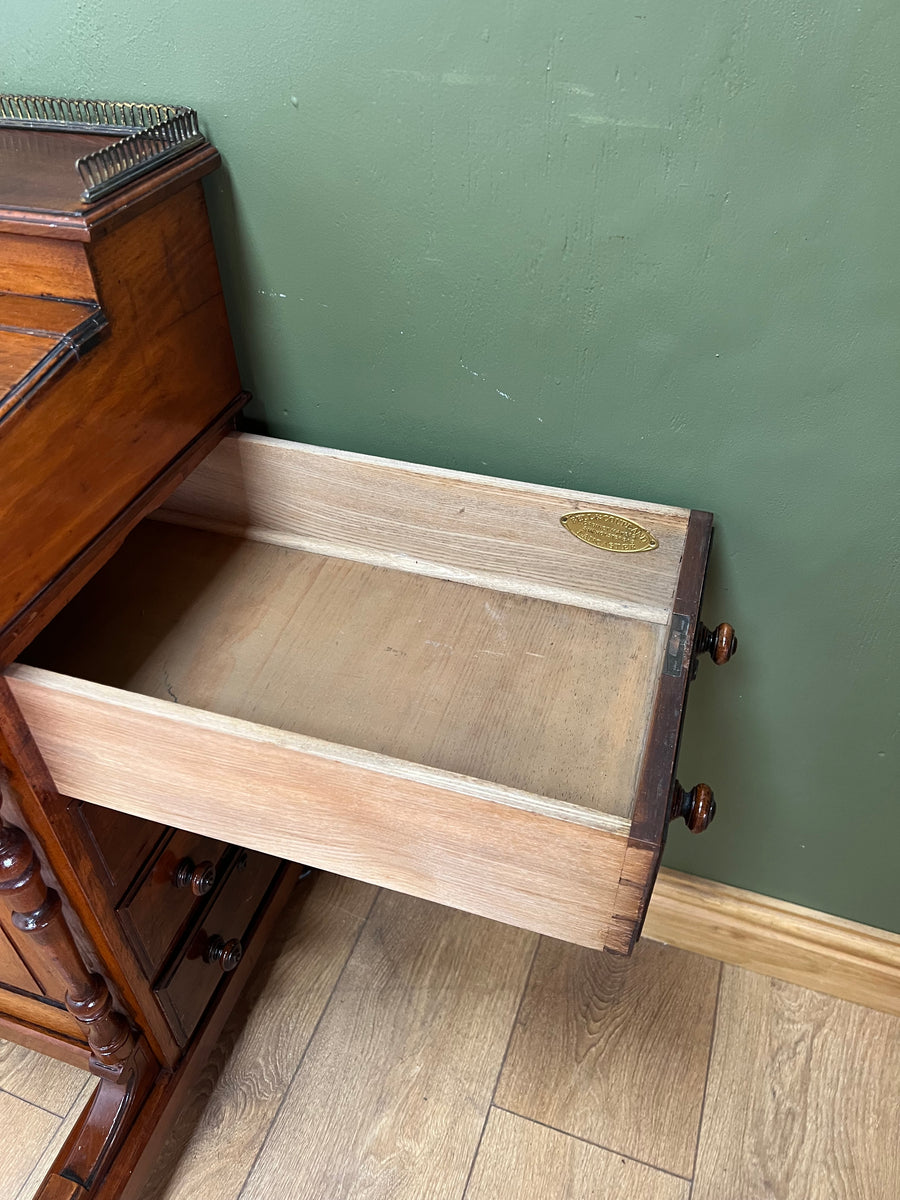 Antique Davenport Desk With Leather Top (SKU134)