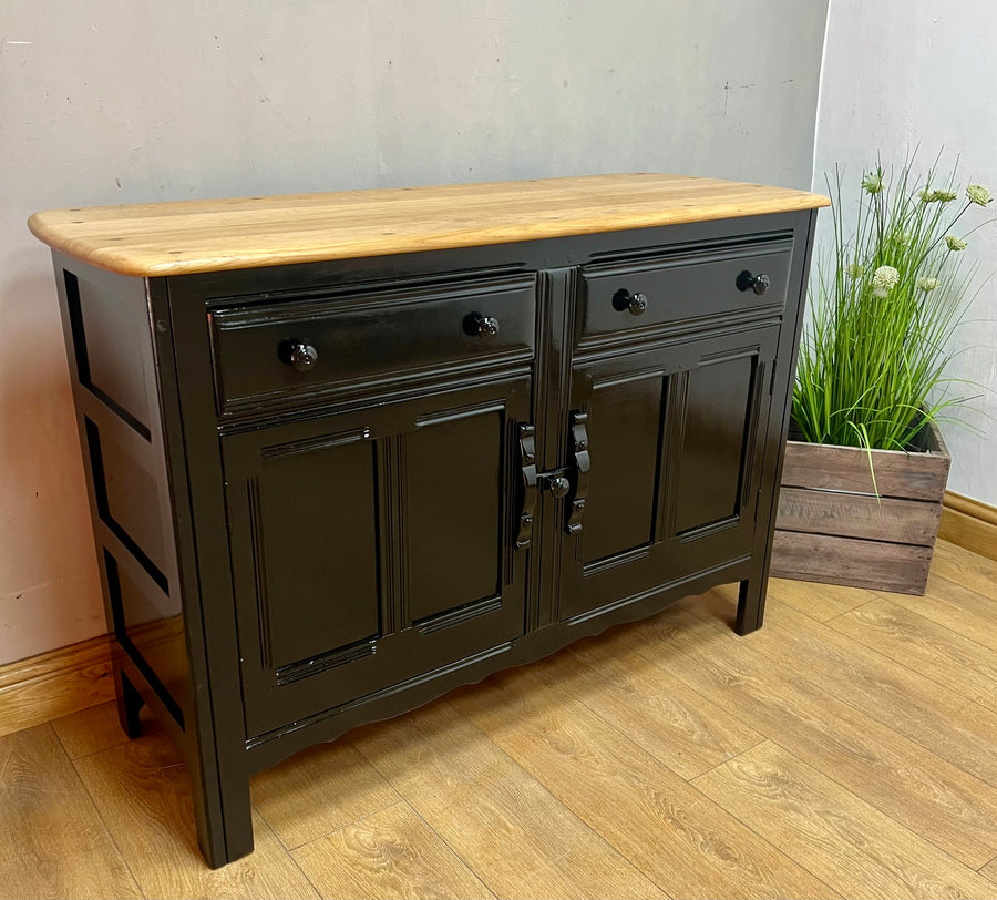 Vintage Ercol Sideboard Black Base (SKU087)