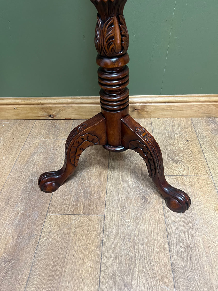 Tall Pedestal Mahogany Vintage Torchere Plant Stand (SKU262)
