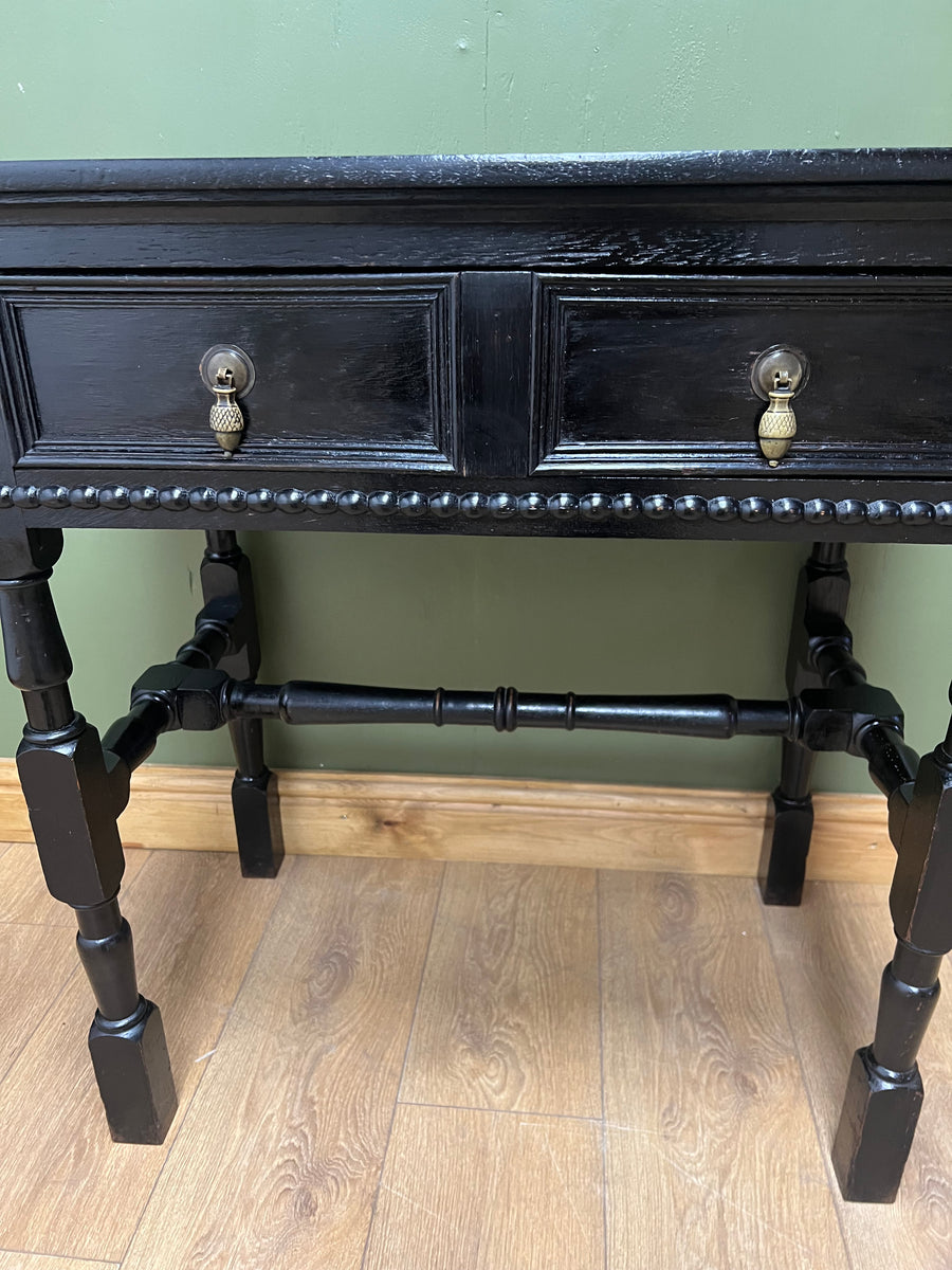 Antique Oak Ebonised Console Table (SKU224)