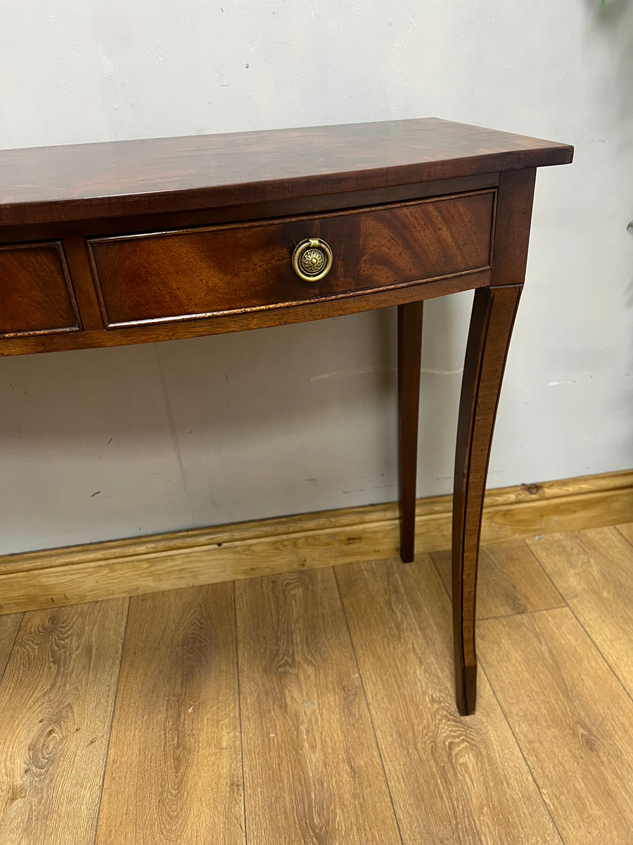 Vintage Bow Fronted Mahogany Console Table (SKU231)