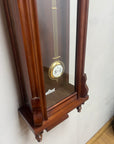 Vintage Mahogany Vienna Style Long Wall Clock (SKU377)