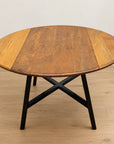 Vintage Ercol Elm & Beech Drop Leaf Dining Table (LL004)