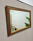 Vintage Gold/Pink Framed Bevelled Mirror (SKU354)