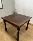 Vintage Draw Leaf Dining Table Black Base (SKU026)