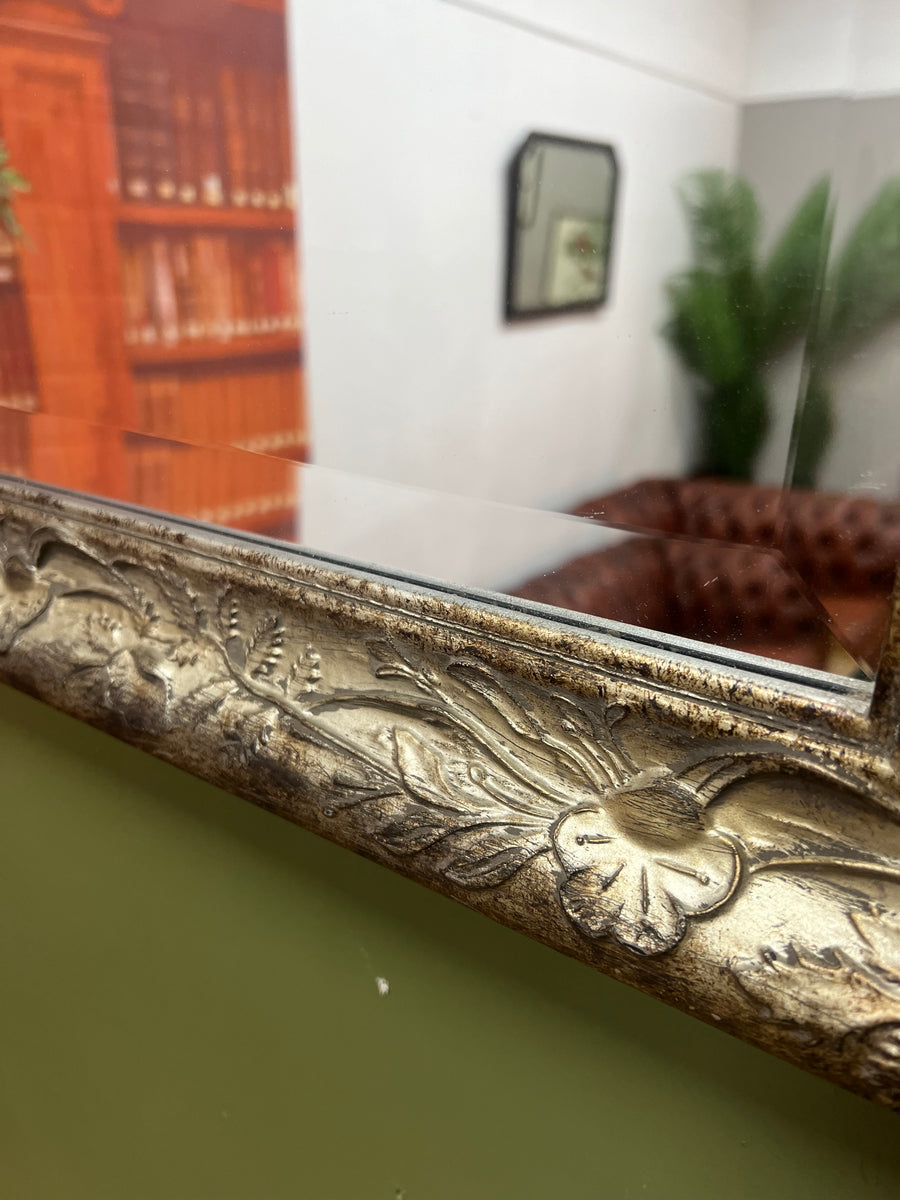 Vintage Gold Silver Aged Effect Ornate Bevelled Framed Mirror (SKU316)
