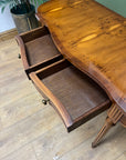 Vintage Reprodux Yew Wood Console Table (SKU229)