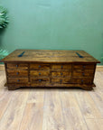 Laura Ashley 12 Drawer Garrat Chestnut Coffee Table (SKU91)