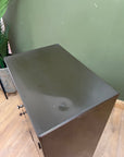 Vintage 1950's Metal Machinists Cabinet On Legs With Key (SKU233)