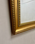 Vintage Large Framed Gold Bevelled Mirror (SKU362)