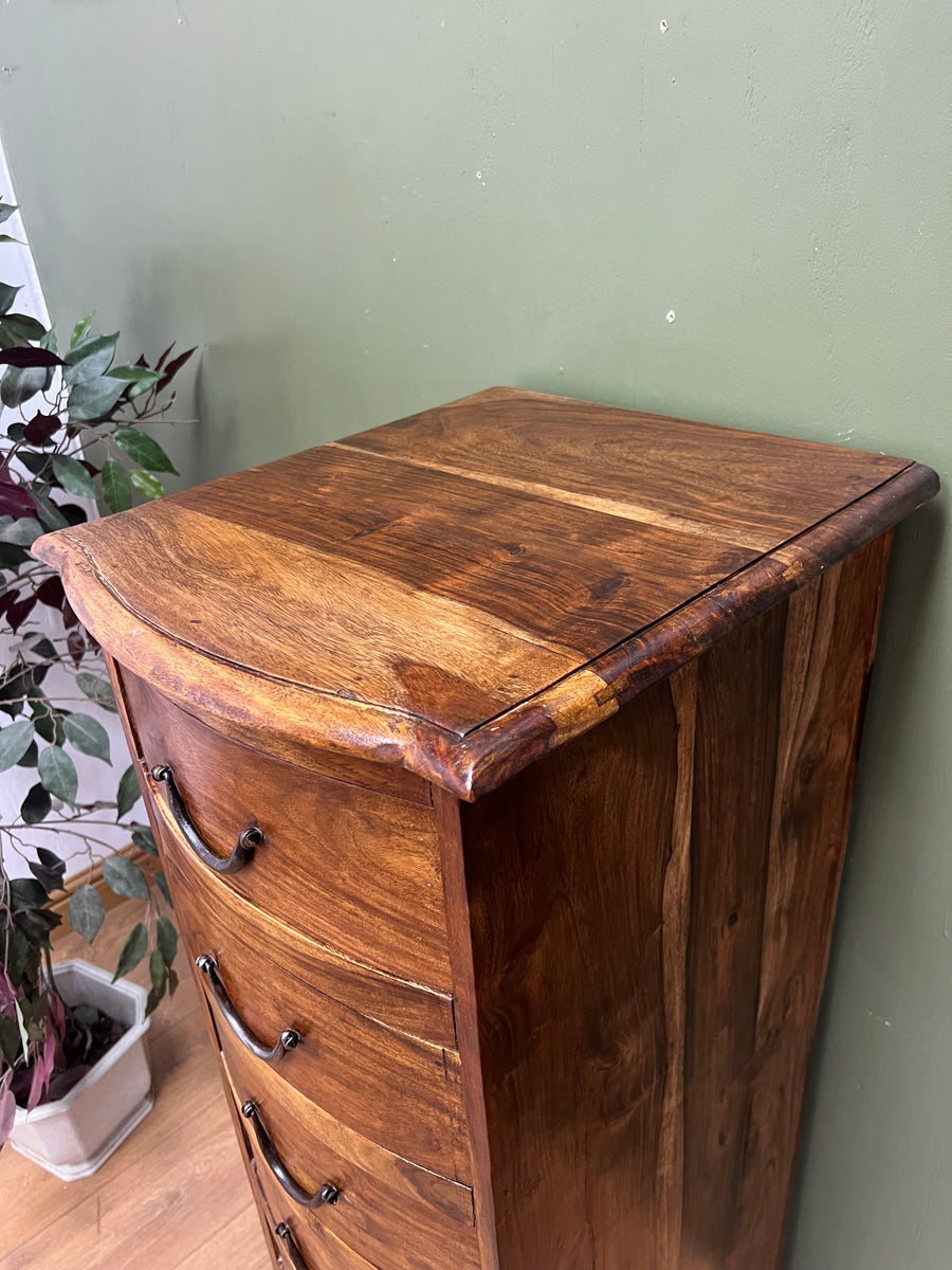 Vintage Tall Sheesham Chest of Drawers (SKU163)