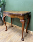 Antique Burr Walnut Card Table (SKU242)