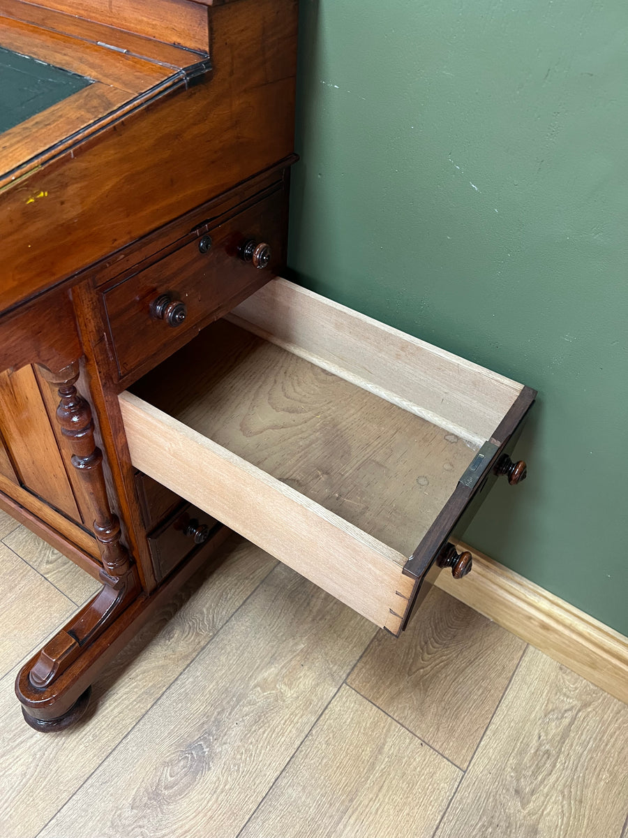 Antique Davenport Desk With Leather Top (SKU134)